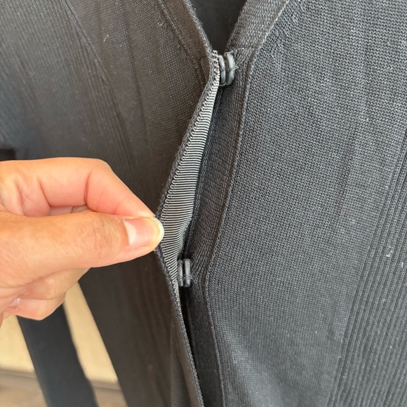 ADEAM Black Cardigan Dress, Size L - Picture 14 of 16